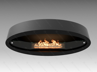 Настенный биокамин Lux Fire Эллипс 1200